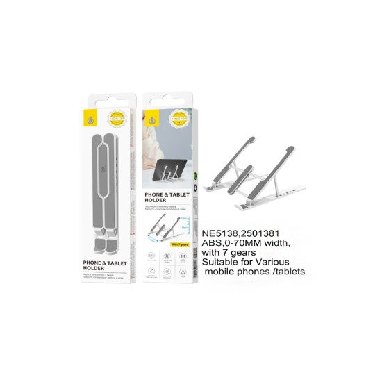 SUPORTE PARA DISPOSITIVOS MÓVEIS E COMPRIMIDOS DOBRÁVEIS ONEPLUS NE5138 BL BRANCO SUPORTE PARA DISPOSITIVOS MÓVEIS E COMPRIMIDOS DOBRÁVEIS ONEPLUS NE5138 BL BRANCO